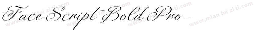 Face Script Bold Pro字体转换
